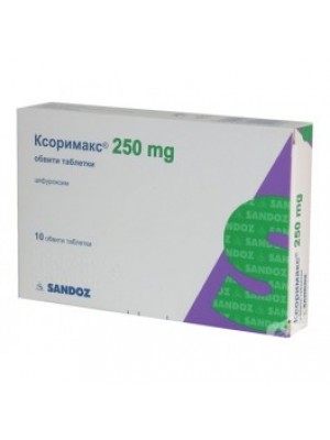 XORIMAX 250 mg. 10 tablets