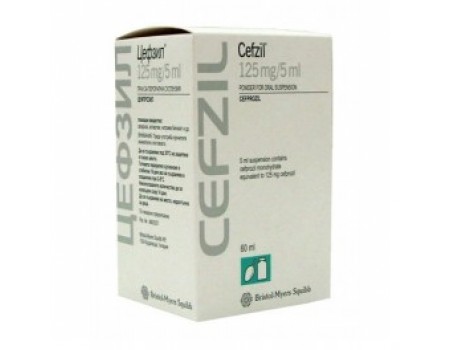 CEFZIL 125 mg. / 5 ml. 60 ml.