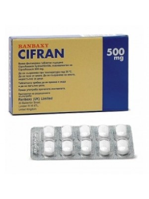 CIFRAN 500 mg. 20 tablets