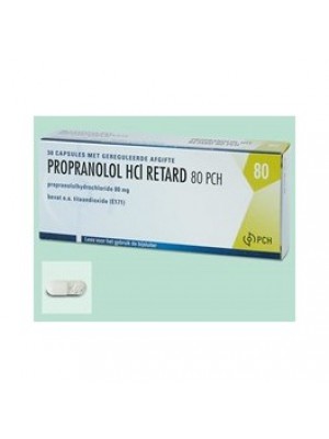 Propranolol 80 mg. 30 tablets