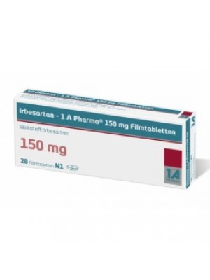 Irbesartan 150 mg. 28 tablets