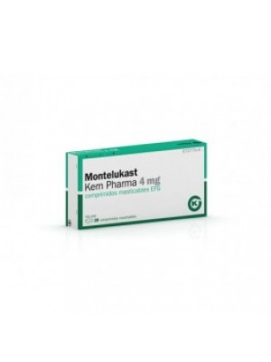 Montelukast 4 mg. 30 tablets