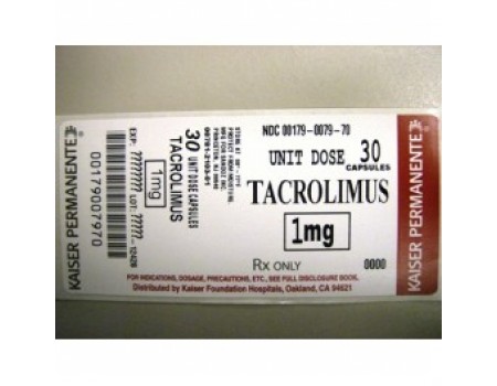 Tacrolimus 1mg. 30 capsules