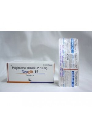 PIOGLITAZONE 15mg. 30 tablets