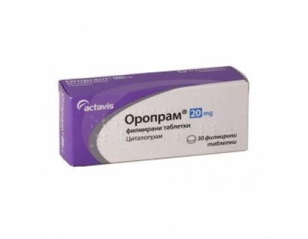 Oropram 20 mg. 30 tablets
