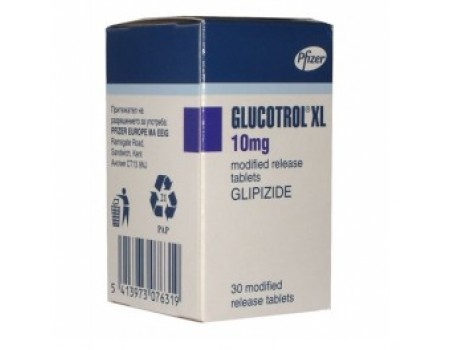 GLUCOTROL 10 mg. 30 tablets