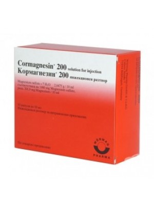 CORMAGNESIN 200 mg. / 10 ml. 10 ampoules