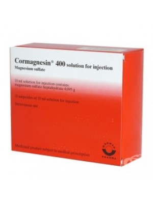 CORMAGNESIN 400 mg. / 10 ml. 10 ampoules