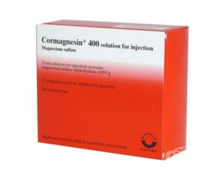 CORMAGNESIN 400 mg. / 10 ml. 10 ampoules