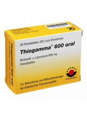 THIOGAMMA 600 mg. 30 tablets
