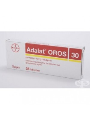 Adalat OROS 30 mg. 28 tablets