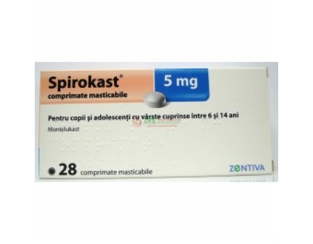 SPIROKAST 5 mg. 28 tablets