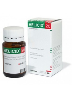 HELICID 20 mg. 14 capsules