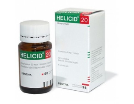 HELICID 20 mg. 28 capsules