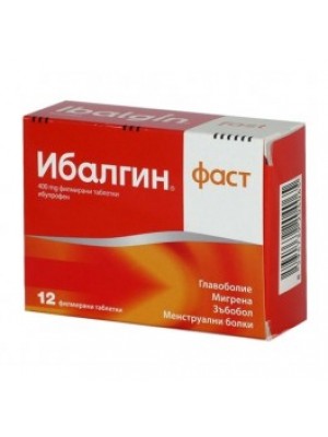 IBALGIN fast table. 400 mg. 12 table