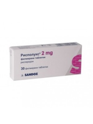 RISPOLUX 2 mg. 30 tablets
