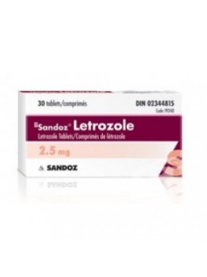 Letrozole 2.5 mg. 30 tablets