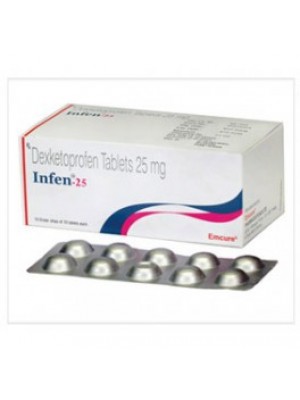 Dexketoprofen 25 mg. 20 tablets