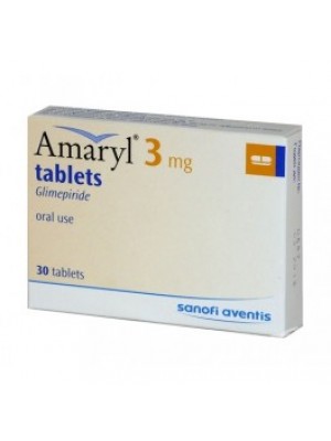 Amaryl 3 mg. 30 tablets