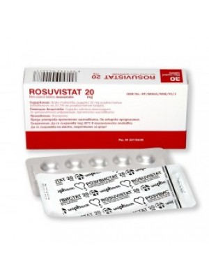 ROSUVISTAT 20 mg. 30 tablets