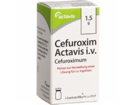 Cefuroxime 1.5 g.