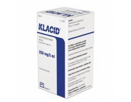 Klacid syrup 250mg. / 5ml. 60 ml.