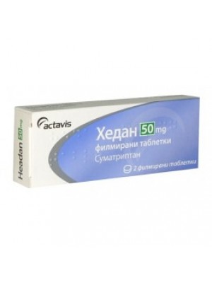 Headan 50 mg. 2 tablets