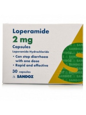 Loperamide 2 mg. 30 capsules