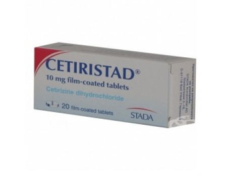 CETIRISTAD 10 mg. 20 tablets