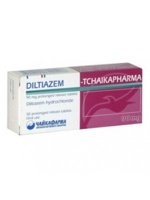 Diltiazem 90 mg. 50 tablets