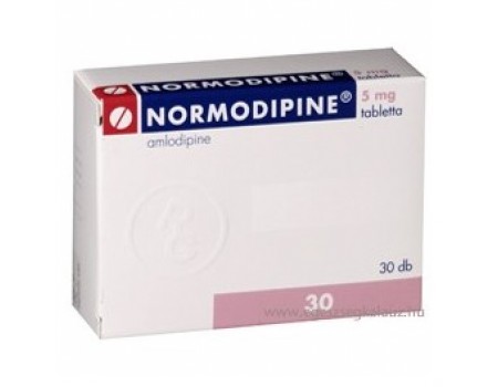 NORMODIPINE 5 mg. 30 tablets