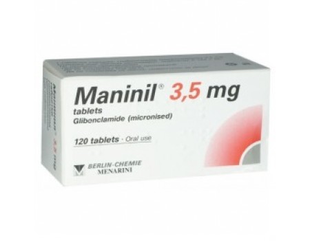 Maninil 3.5 mg. 120 tablets