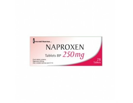 Naproxen 250 mg. 20 tablets