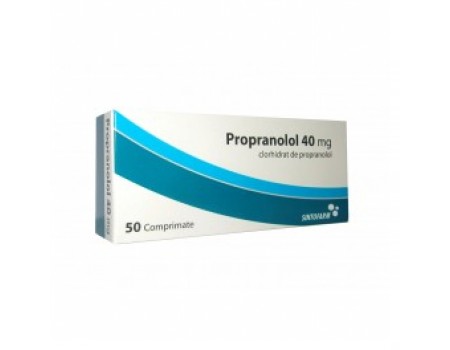 Propranolol 40 mg. 50 tablets
