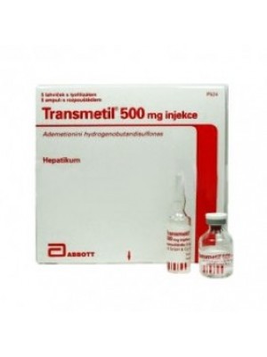 TRANSMETIL 500 mg. 5 ampoules