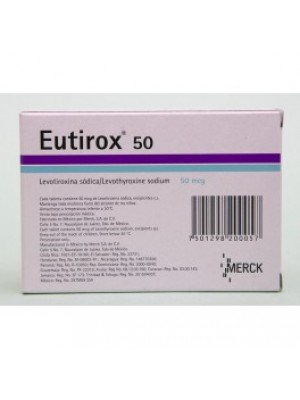 EUTIROX 50 mcg. 90 tablets