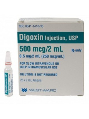 Digoxin 500 mcg .2 ml. 10 ampoules