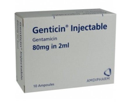 Gentamicin 80 mg. 10 ampoules