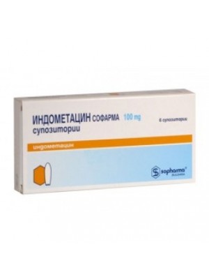 Indometacin 100 mg. 6 suppository