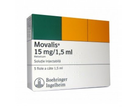 MOVALIS 15 mg. / 1.5 ml. 5 ampoules