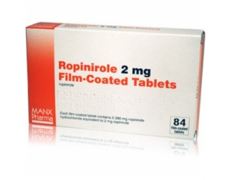 Ropinirole 2 mg. 84 tablets