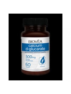CALCIUM D - GLUCARATE 500 mg. 60 tablets