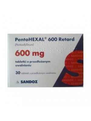 PENTOHEXAL 600 mg. 30 tablets