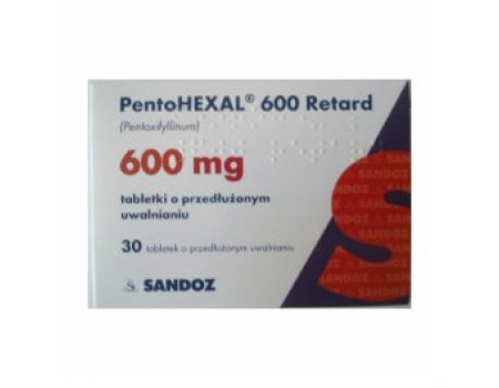 PENTOHEXAL 600 mg. 30 tablets