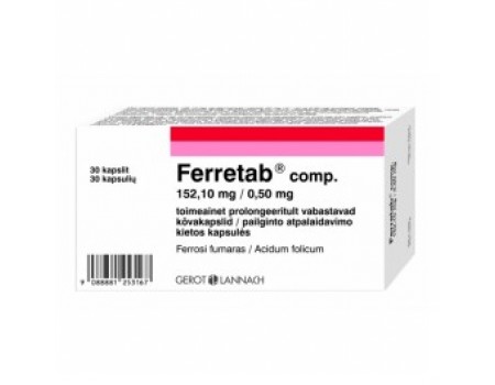FERRETAB 30 capsules