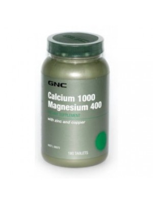 CALCIUM 1000 mg. MAGNESIUM 400 mg. 180 capsules