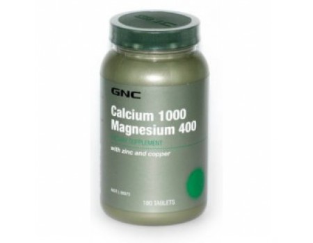 CALCIUM 1000 mg. MAGNESIUM 400 mg. 180 capsules