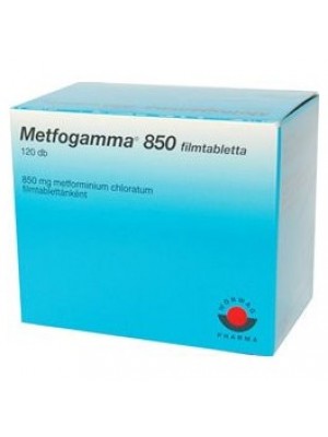 METFOGAMMA 850 mg. 90 tablets