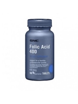 Folic Acid 400 mcg. 100 capsules