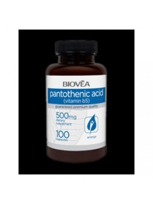 Pantothenic acid 500 mg. 100 capsules